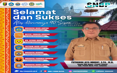 Selamat dan Sukses Siswa Siswi SMAN 1 Pesisir Selatan yang Di Terima PTN Jalur SNBP 2025